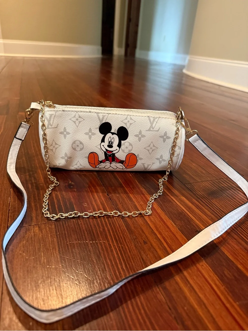 Kids Mouse Canvas Crossbody Bag